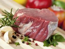 slices of fresh lamb