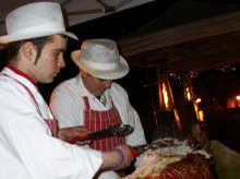e lee and sons catering at a hog roast
